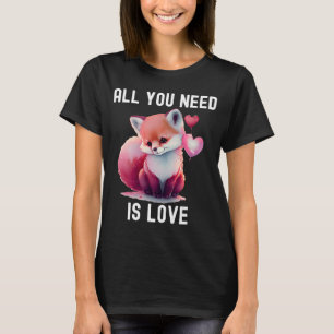 Camiseta Todo lo que necesitas es amor con el corazón Owl V