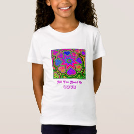 Camiseta "Todo lo que necesitas es amor" para niño
