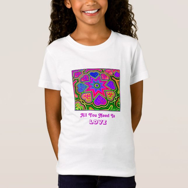 Camiseta "Todo lo que necesitas es amor" para niño (Anverso)