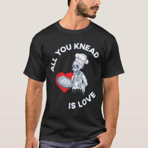 Camiseta Todo lo que necesitas es amor Pastelero Panadero H