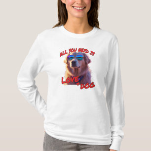 Camiseta Todo lo que necesitas es amor y perro