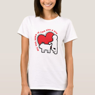 Camiseta todo lo que necesitas es amor y un perro