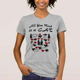 Camiseta Todo lo que necesitas es un gato