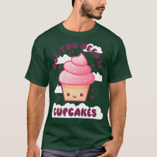 Camiseta Todo Lo Que Necesitas Son Pasteles Kawaii