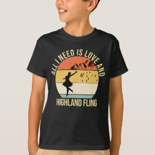 Camiseta Todo lo que necesito es amor y regalos de baile en