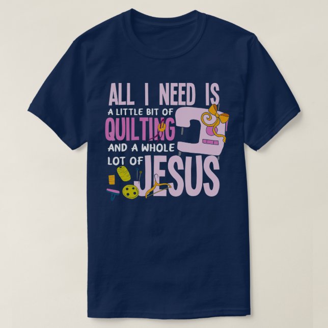 Camiseta Todo Lo Que Necesito Es Calma Y Jesús Gracioso Cri (Diseño del anverso)