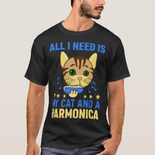Camiseta Todo Lo Que Necesito Es Mi Gato Y Un Armonístico Y