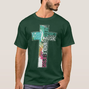 Camiseta Todo Lo Que Necesito Es Música Jesús Cristiano Cru