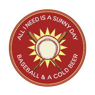 Camiseta Todo lo que necesito es un día soleado, béisbol, c