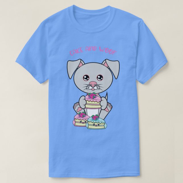 Camiseta Todo lo que necesito son tortas y perros y perros (Diseño del anverso)