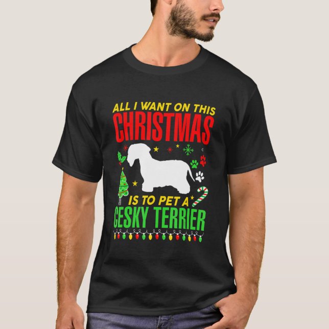 Camiseta Todo Lo Que Quiero De Este Navidad Es Para El Masc (Anverso)