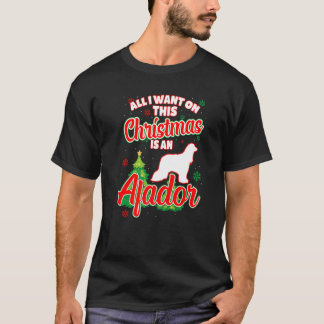 Camiseta Todo Lo Que Quiero De Este Navidad Es Un Perro De 