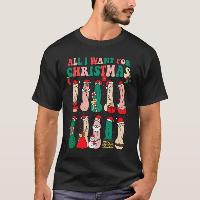 Camiseta Todo Lo Que Quiero De Los Navidades Es D Merry Wil (Anverso)