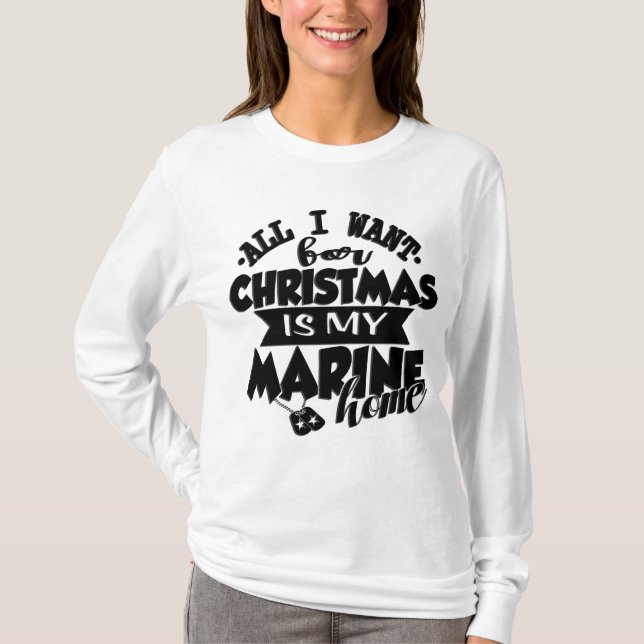 Camiseta Todo Lo Que Quiero De Los Navidades Es Mi Casa Mar (Anverso)