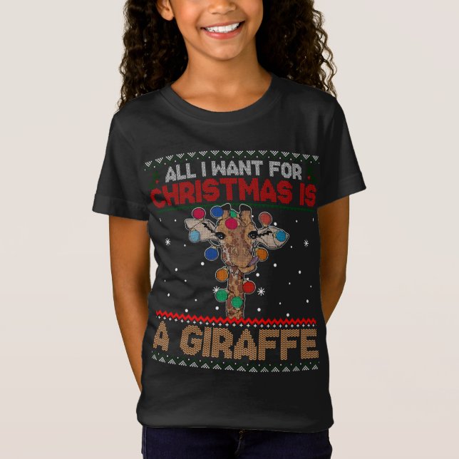 Camiseta Todo Lo Que Quiero De Los Navidades Es Un Animal D (Anverso)