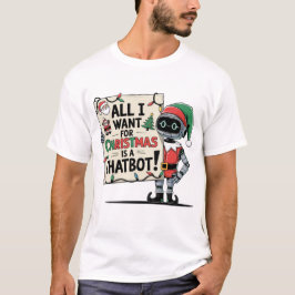 Camiseta 🤖 Todo lo que quiero de los Navidades es un meme 