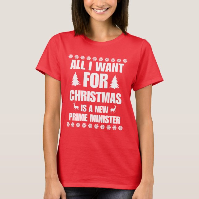 Camiseta Todo Lo Que Quiero De Los Navidades Es Un Nuevo Pr (Anverso)
