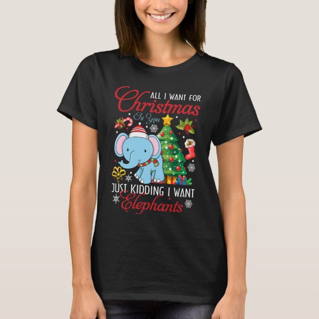 Camiseta Todo Lo Que Quiero De Los Navidades Es Un Regalo D (Anverso)