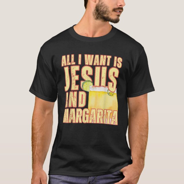 Camiseta Todo Lo Que Quiero Es Jesús Y Margarita Humor Cris (Anverso)