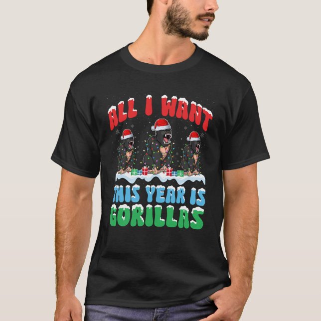Camiseta Todo lo que quiero este año es que Gorila use Navi (Anverso)