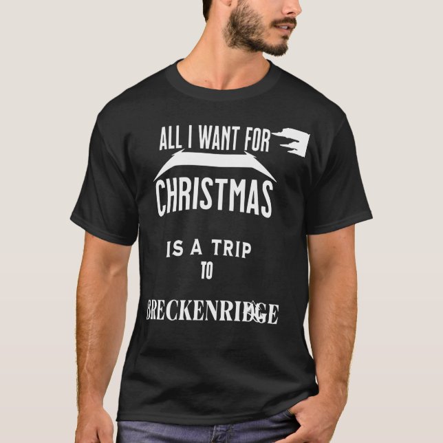 Camiseta Todo lo que quiero Navidades es un viaje a Brecken (Anverso)