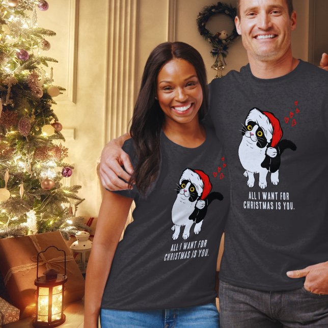 Camiseta Todo Lo Que Quiero Para El Gato De Los Navidades (Subido por el creador)