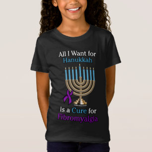 Camiseta Todo lo que quiero para Hanukkah/Menorah... Fibro