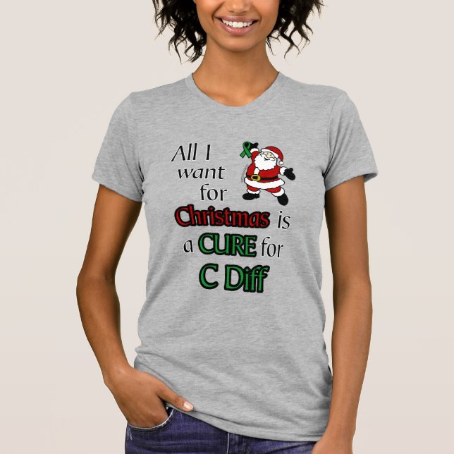 Camiseta Todo lo que quiero para los Navidades...C Diff (Anverso)