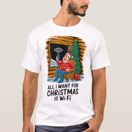 Camiseta Todo lo que quiero para los Navidades es arte dive