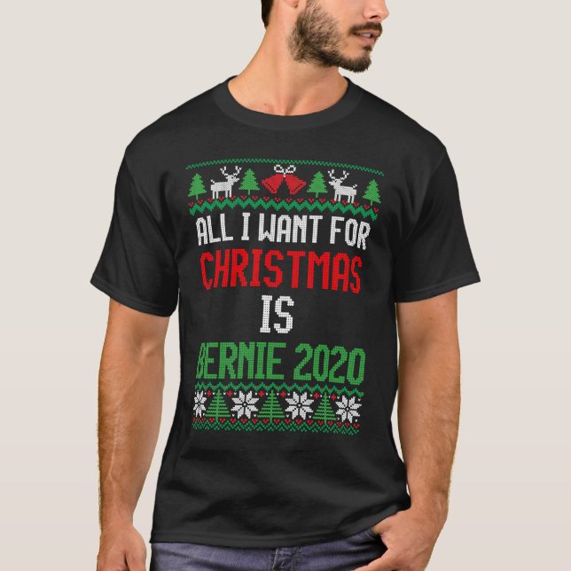 Camiseta Todo lo que quiero para los Navidades es Bernie 20 (Anverso)