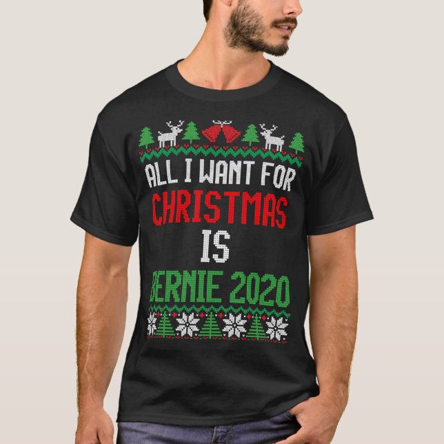 Camiseta Todo lo que quiero para los Navidades es Bernie 20 (Anverso)