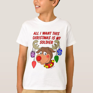 Camiseta Todo lo que quiero para los Navidades es mi Soldad