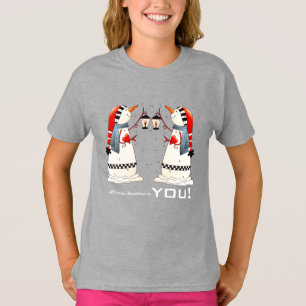 Camiseta Todo lo que quiero para los Navidades es Tú. Parej