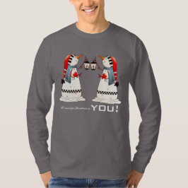 Camiseta Todo lo que quiero para los Navidades es Tú. Parej