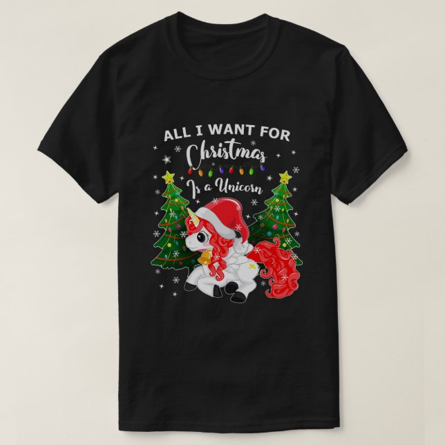 Camiseta Todo lo que quiero para los Navidades es un gozo d (Diseño del anverso)