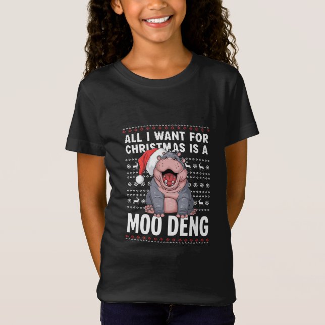 Camiseta Todo lo que quiero para los Navidades es un Moo De (Anverso)