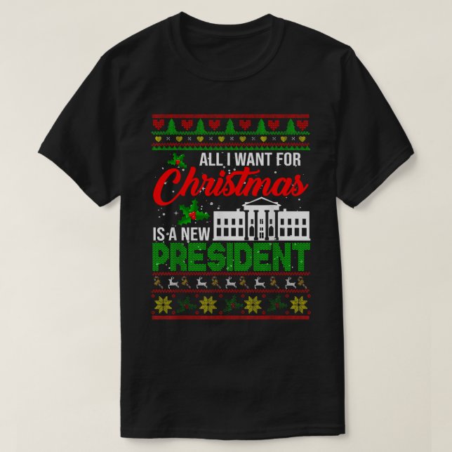 Camiseta Todo Lo Que Quiero Para Los Navidades Es Un Nuevo  (Diseño del anverso)