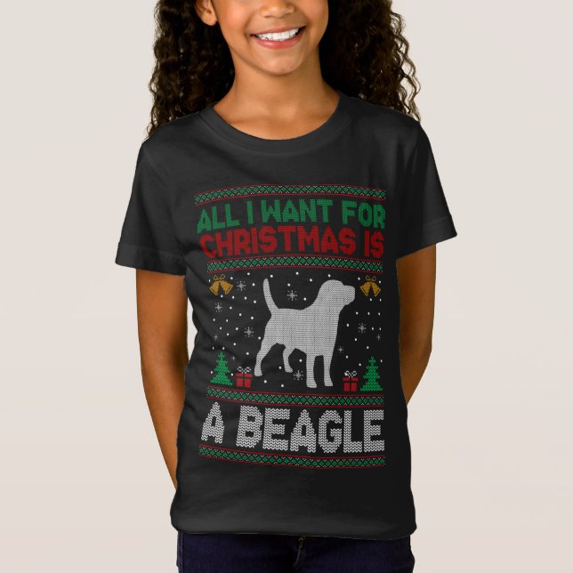 Camiseta Todo Lo Que Quiero Para Los Navidades Es Un Perro  (Anverso)