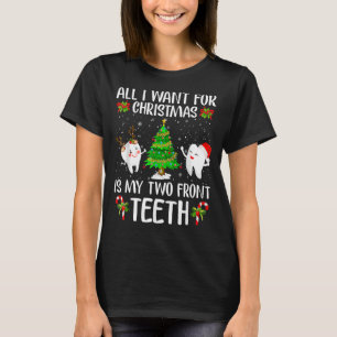 Camiseta Todo Lo Que Quiero Para Los Navidades Son Mis Dos 