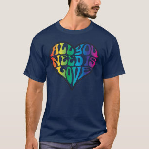 Camiseta Todo lo que usted necesita es amor - letras del