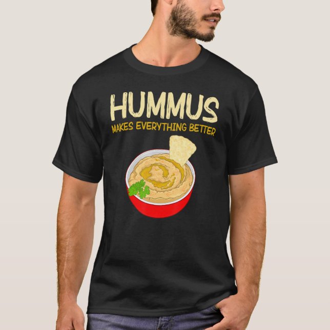 Camiseta Todo Mejor Humus De Comida Vegan Dip (Anverso)