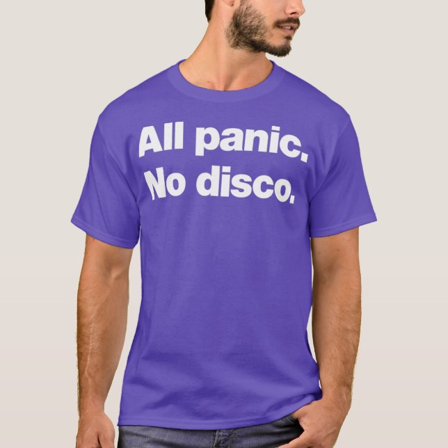 Camiseta Todo pánico No hay discoteca Funny (Anverso)