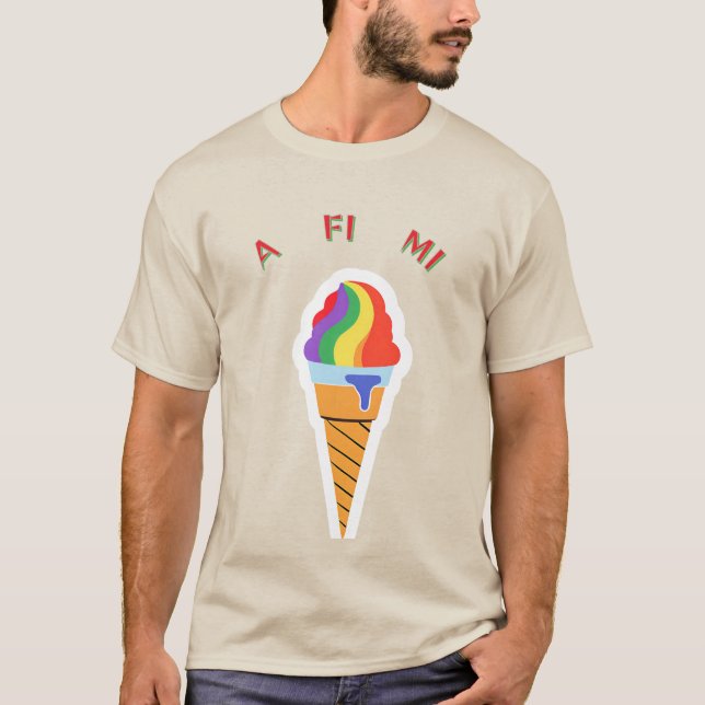 Camiseta Todo para mí cono de helado   (Anverso)