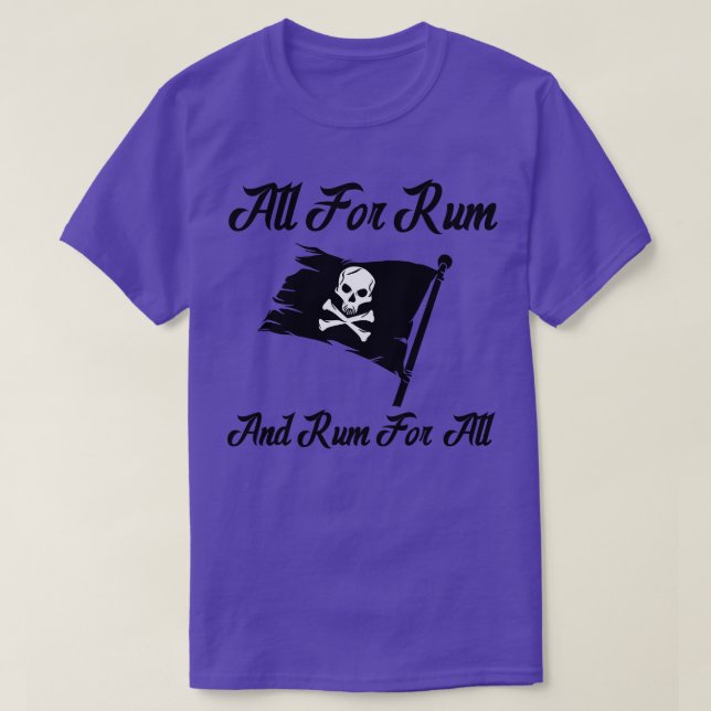 Camiseta Todo Por Ron Y Rum Para Todos (Diseño del anverso)