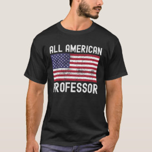 Camiseta Todo Profesor Americano Bandera Americana 4 De Jul