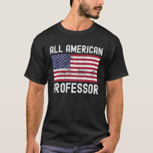 Camiseta Todo Profesor Americano Bandera Americana 4 De Jul