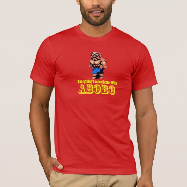 Camiseta ¡Todo prueba mejor con Abobo! (Anverso)