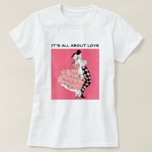 Camiseta Todo se trata de amor Art DecoValentine Day Gift