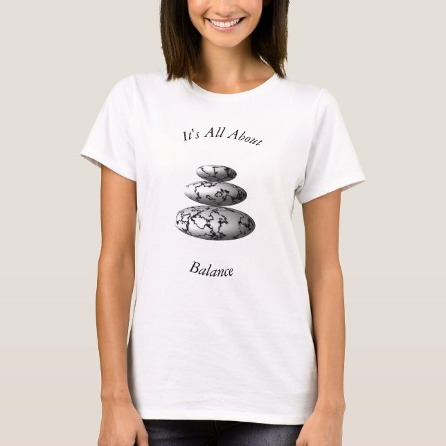 Camiseta Todo se trata de equilibrar el arte zen (Anverso)
