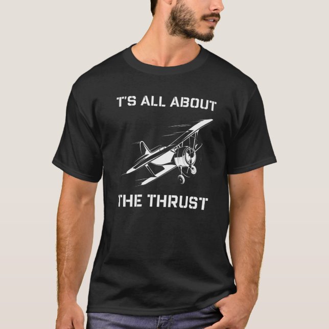 Camiseta Todo se trata de las frases A del piloto del avión (Anverso)